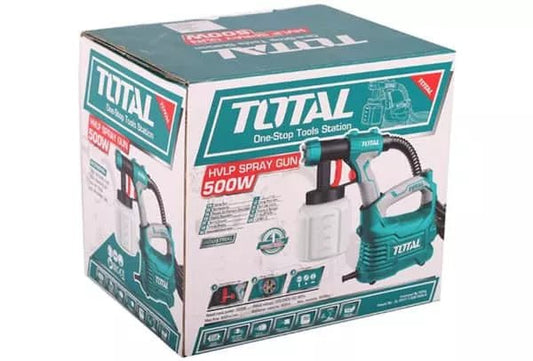 TOTAL HVLP Floor-Based Spray Gun 550W, 800ml Paint Container, 850ml/min Flow, 2.5mm Nozzle, Electric Paint Sprayer