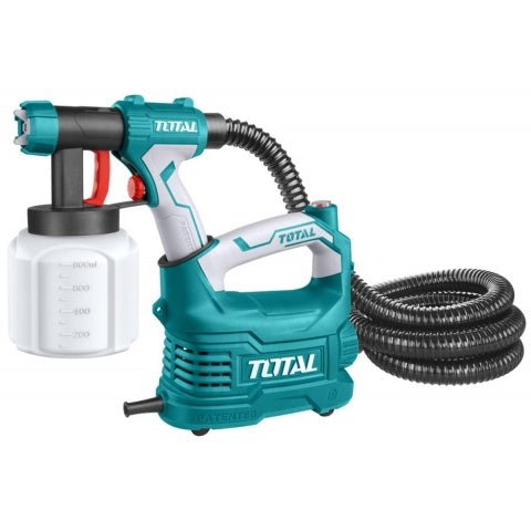 TOTAL HVLP Floor-Based Spray Gun 550W, 800ml Paint Container, 850ml/min Flow, 2.5mm Nozzle, Electric Paint Sprayer