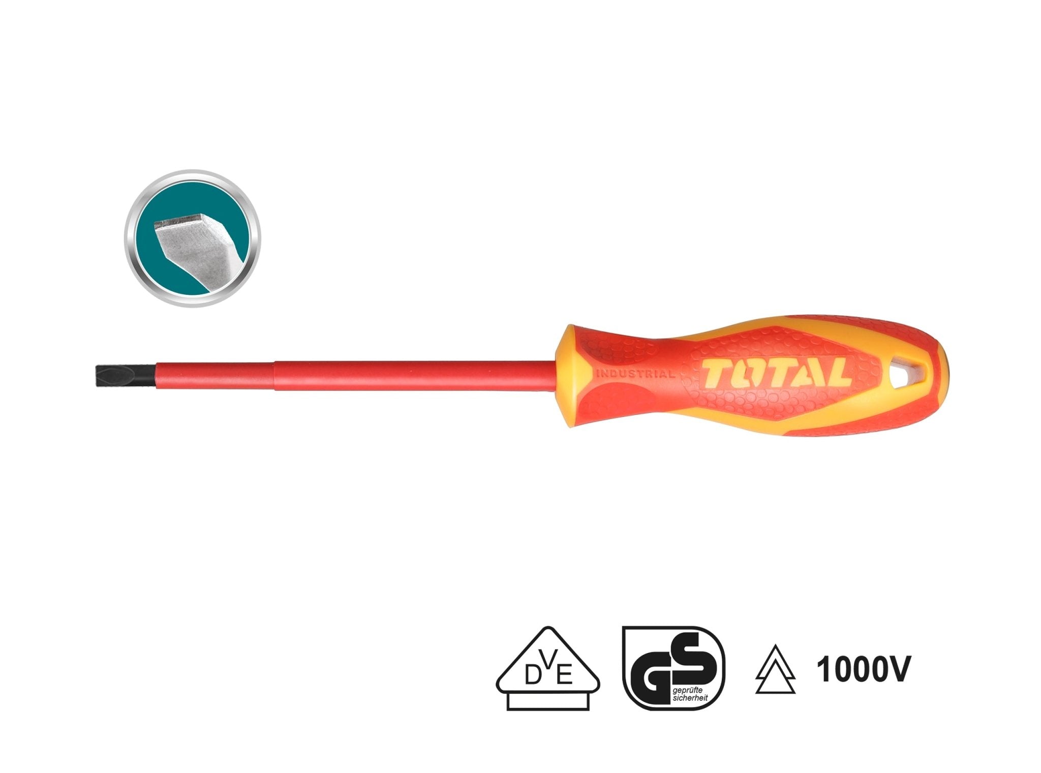 TOTAL INSULATED SREWDRIVER 1000V 4 X 100mm -THTIS4100