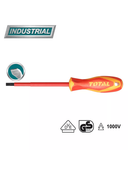 TOTAL INSULATED SREWDRIVER 1000V 6.5 X 150mm -THTIS6150