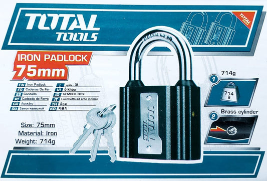 TOTAL IRON PADLOCK 75mm -TLK31751