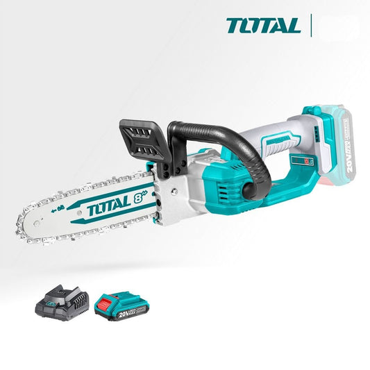 TOTAL Tools 20V Cordless Brushless Chainsaw 8" (Includes Battery & Charger Kit)