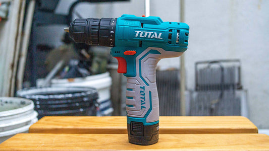 TOTAL TDLI12325 Cordless Drill 12V 10mm 20Nm with 2 Batteries, Charger & Carrying Case