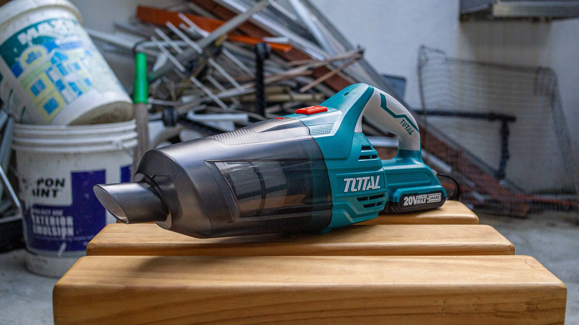 TOTAL TVLI2001 Cordless Vacuum Cleaner 20V 0.7L HEPA Filter Handheld Vacuum