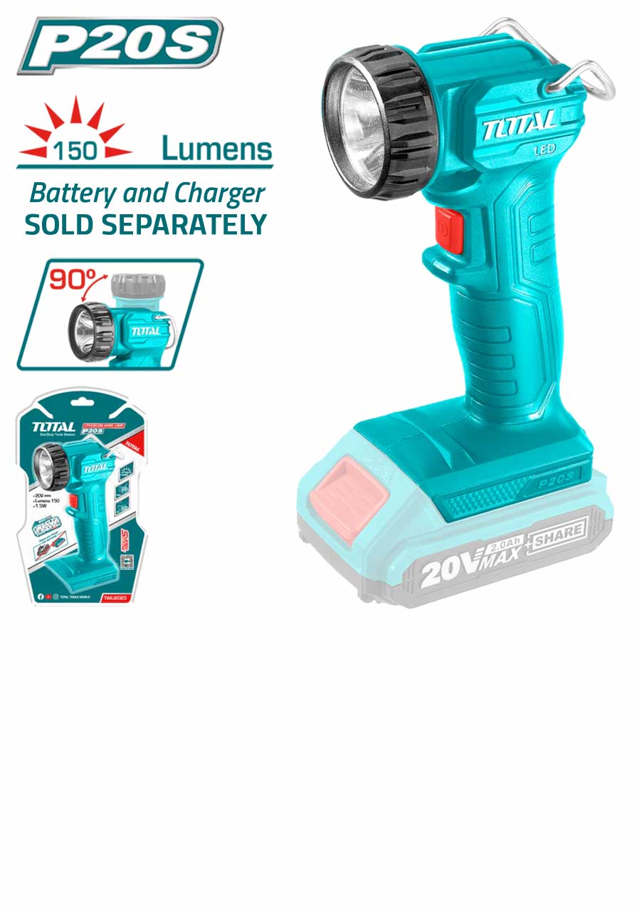 TOTAL Lithium Ion Work Lamp P20s TWLI2023