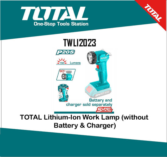 TOTAL Lithium Ion Work Lamp P20s TWLI2023