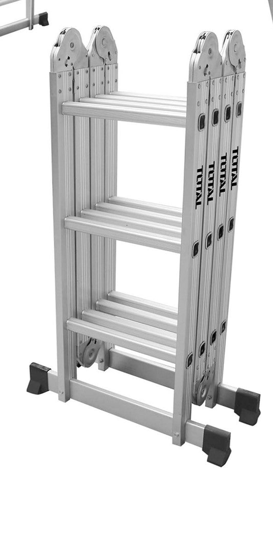 TOTAL Multi Purpose Aluminum Ladder 4*3 steps -THLAD04431