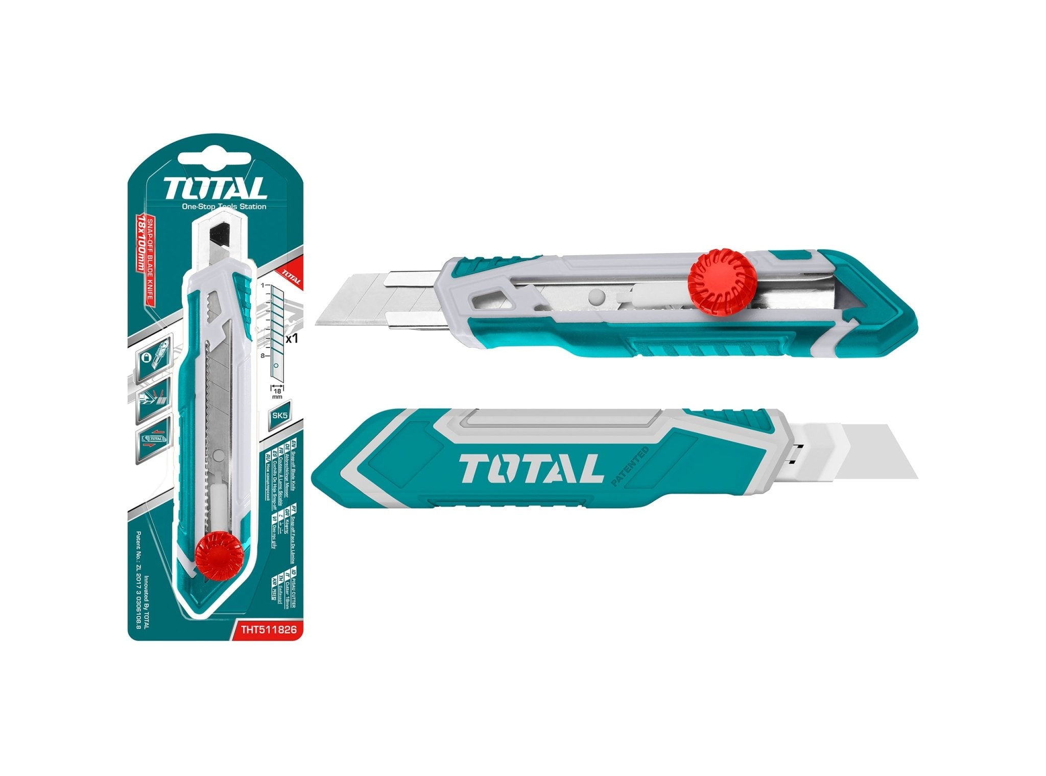 TOTAL Pcs Knife Blades set 18mm -THT511826