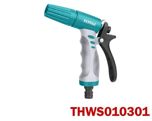 TOTAL THWS010901 Plastic Trigger Nozzle 9 Spray Patterns Garden Hose Spray Gun for 3/4" Hoses