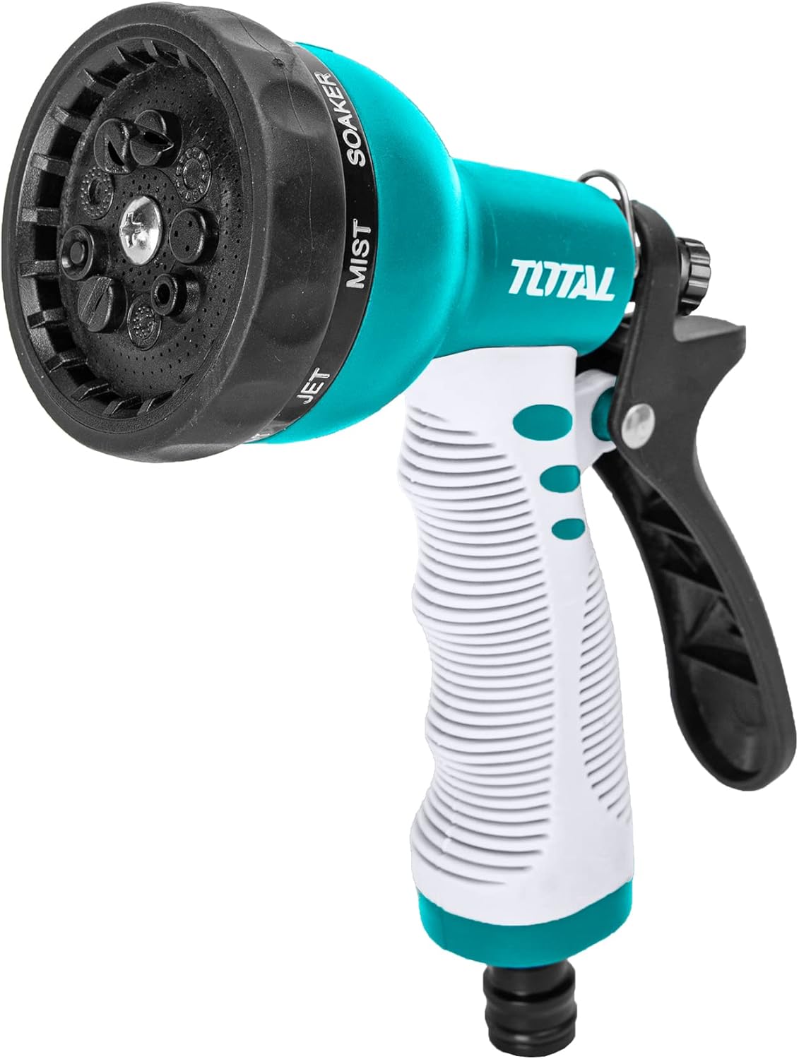 TOTAL THWS010901 Plastic Trigger Nozzle 9 Spray Patterns Garden Hose Spray Gun 3/4"