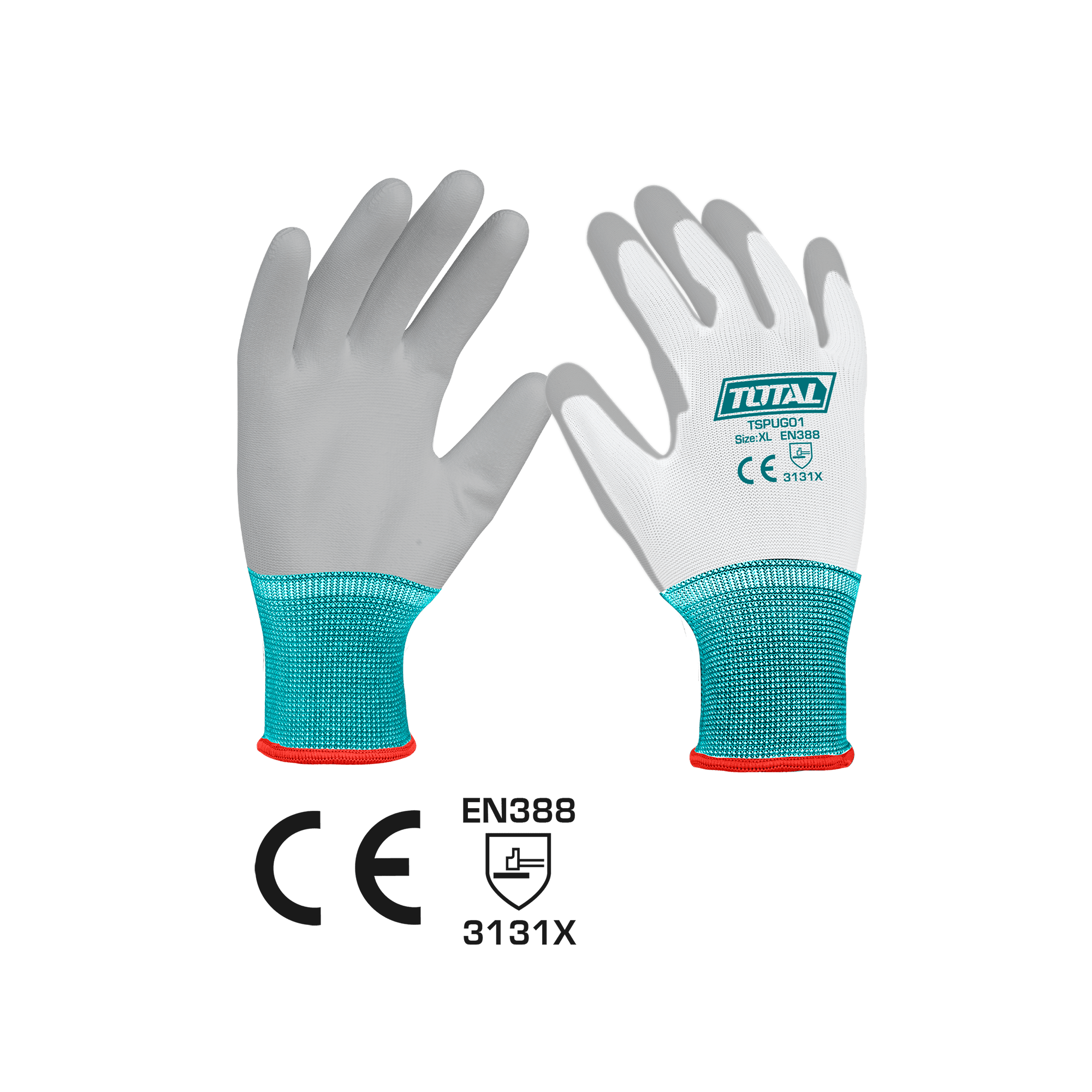 Total Polyurethane Gloves (PU) Coated Gloves - TSPUG01