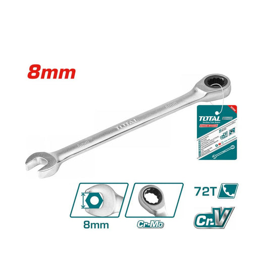 TOTAL Ratchet Spanner 8mm -TCSPAR081