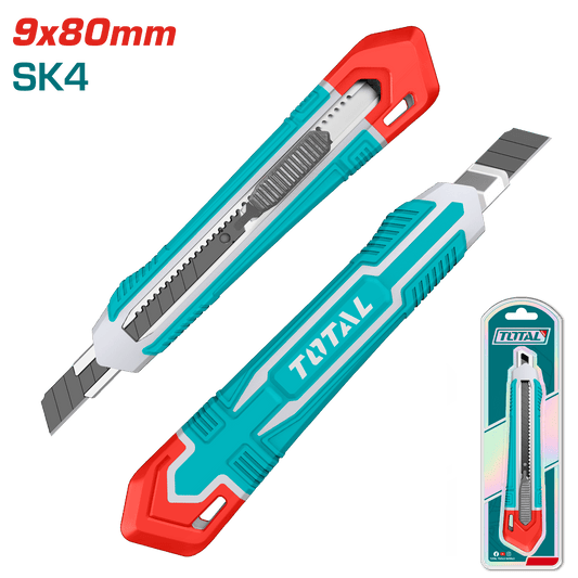 TOTAL Retractable Blade Knife 9x80mm -THT5110925