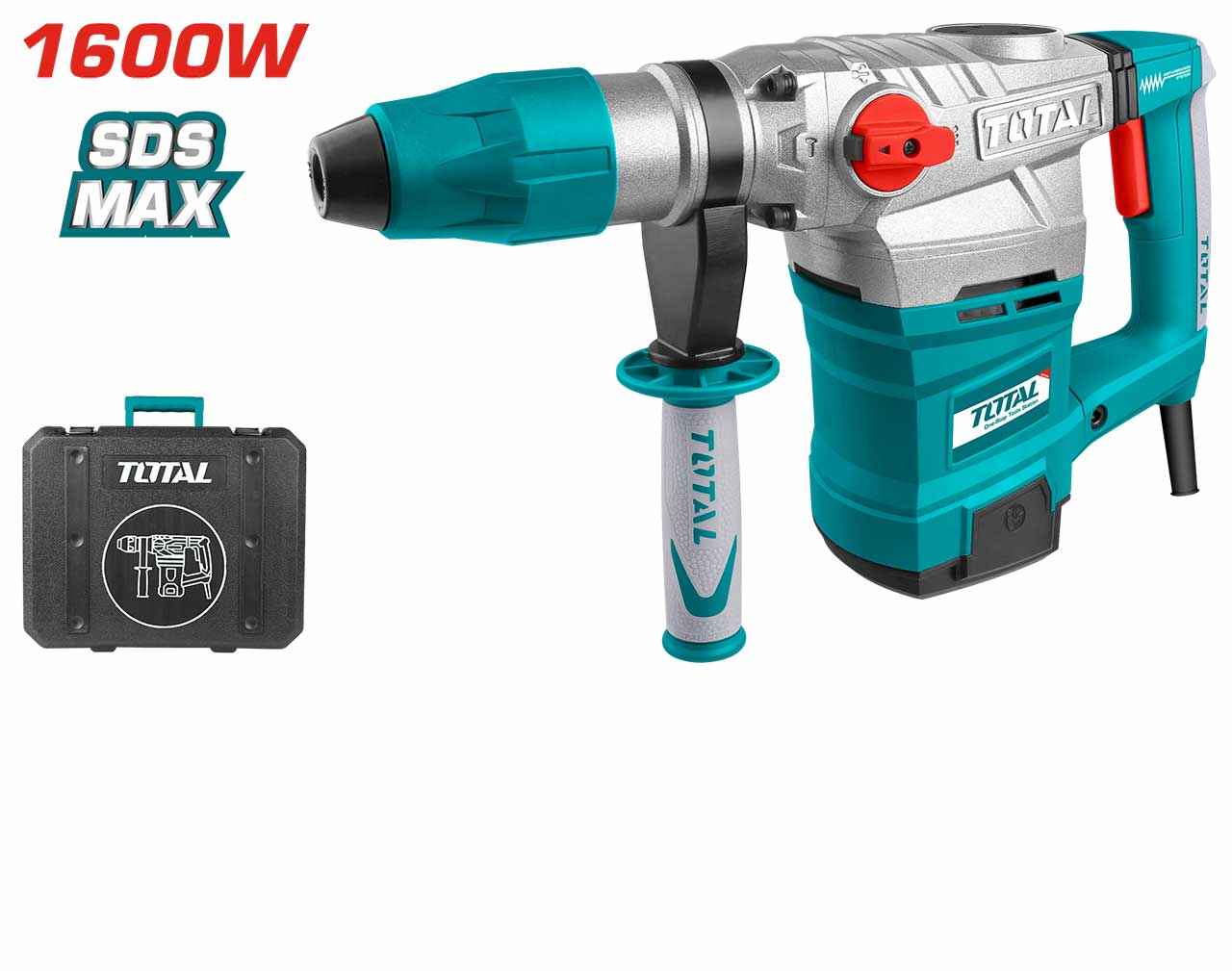 TOTAL TH1153216 Rotary Hammer 1500W SDS-Plus 32mm – Professional Concrete Drill & Demolition Hammer