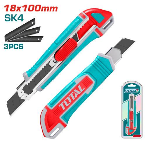 TOTAL Snap-OffÂ Blade Knife 18 x 100 mm -THT522136