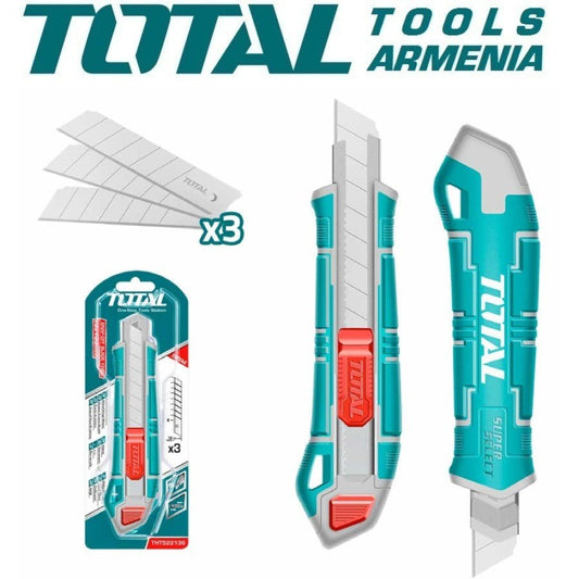 TOTAL Snap-OffÂ Blade Knife 18 x 100 mm -THT522136