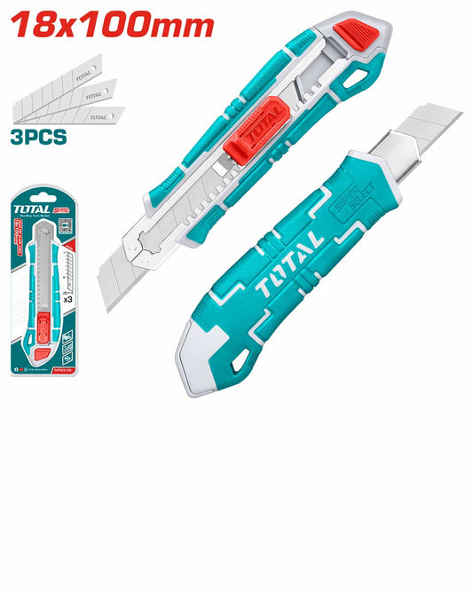 TOTAL Snap-OffÂ Blade Knife 18 x 100 mm -THT522136