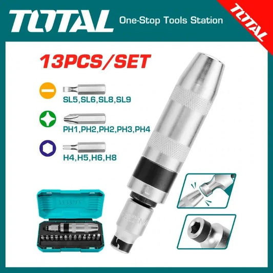 Total Tools 13 Pcs Impact Driver Set -THIDS1301