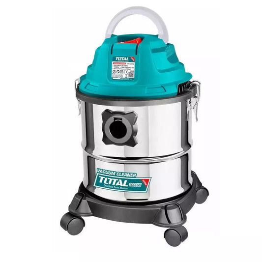 TOTAL Wet & Dry Vacuum Cleaner 12L, 1000W, 15kPa Suction, with Accessories, Electric Vacuum Cleaner