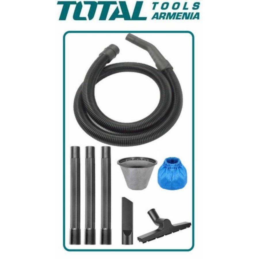 TOTAL TVC14301 Wet & Dry Vacuum Cleaner 1400W 30L – Industrial Drum Vacuum Cleaner