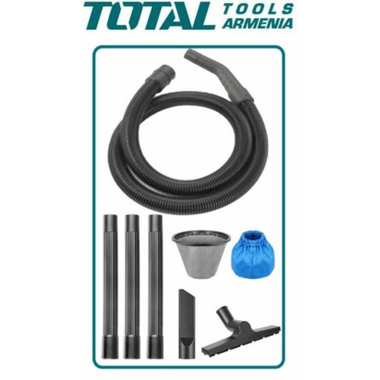 TOTAL Wet & Dry Vacuum Cleaner 12L, 1000W, 15kPa Suction, with Accessories, Electric Vacuum Cleaner