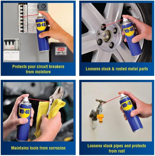 WD-40 Multi-Use Product Original – Lubricant, Rust Remover, Moisture Displacer & Corrosion Protection Spray