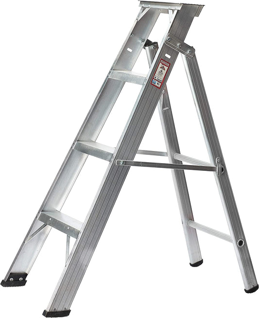 ZAMIL 4 Step Aluminum Heavy Duty Extendable Ladder DPL4