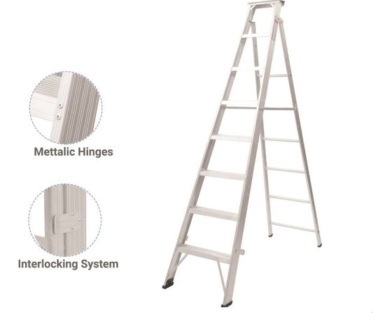 ZAMIL 5 Step Aluminum Heavy Duty Extendable Ladder DPL5 (1.52m-2.60m)